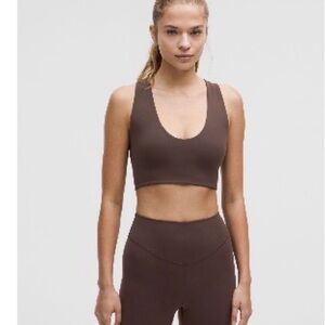 Lululemon bend this scoop and cross bra (espresso)